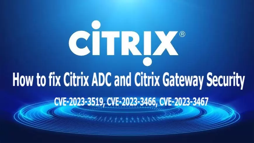 How to fix Citrix ADC and Citrix Gateway Security Bulletin