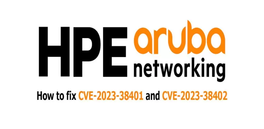 How to fix CVE-2023-38401 and CVE-2023-38402 on HPE Aruba Networking Virtual Intranet Access