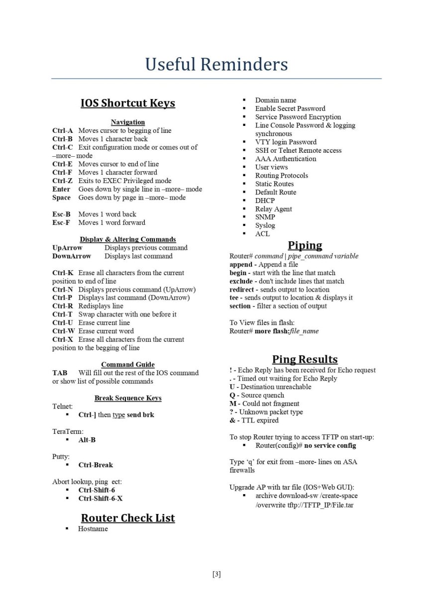 CCNA / CCNP ROUTING THE TOTAL GUIDE FOR ALL IOS COMMANDS