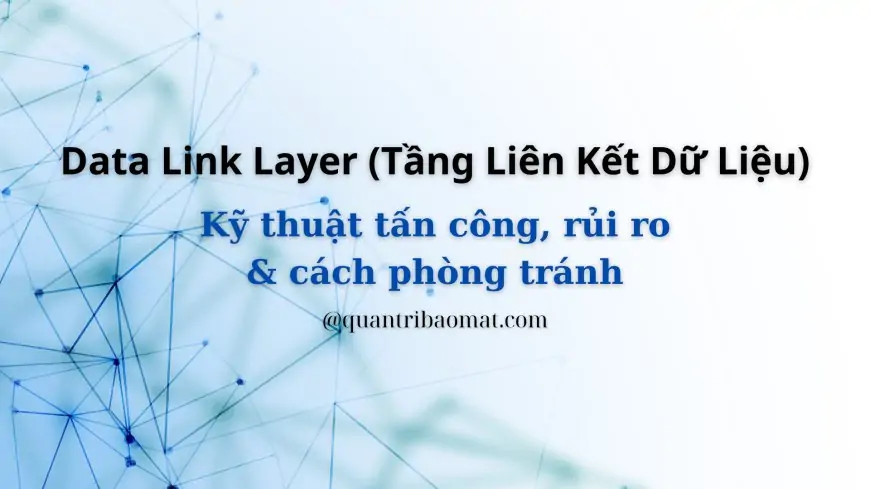 Data Link Layer (Tầng Liên Kết Dữ Liệu): Chức năng, nhiệm vụ, hình thức tấn công, rủi ro và cách phòng tránh